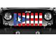 Grille Insert; Puerto Rico Flag (76-86 Jeep CJ5 & CJ7)