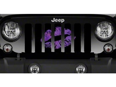 Grille Insert; Purple Camo Kiss (76-86 Jeep CJ5 & CJ7)