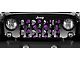 Grille Insert; Purple and Gray Skulls (76-86 Jeep CJ5 & CJ7)