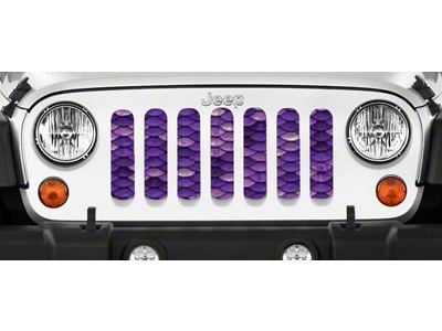 Grille Insert; Purple Mermaid Scales (76-86 Jeep CJ5 & CJ7)