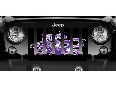 Grille Insert; Purple Octopus (76-86 Jeep CJ5 & CJ7)