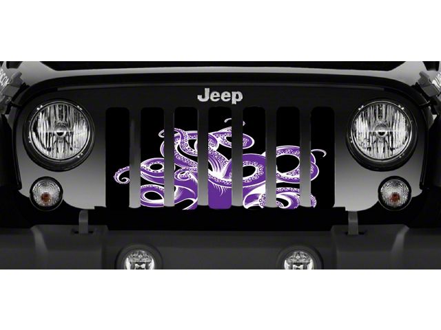 Grille Insert; Purple Octopus (07-18 Jeep Wrangler JK)
