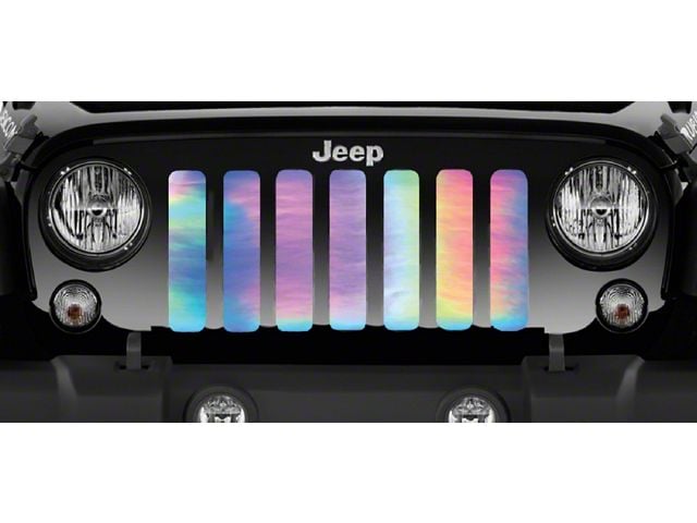 Grille Insert; Rainbow Chrome (07-18 Jeep Wrangler JK)