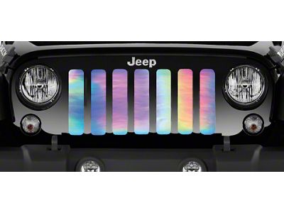 Grille Insert; Rainbow Chrome (18-25 Jeep Wrangler JL w/o TrailCam)