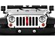Grille Insert; Red Warrior (18-24 Jeep Wrangler JL w/o TrailCam)