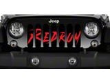 Grille Insert; Redrum (18-24 Jeep Wrangler JL w/o TrailCam)