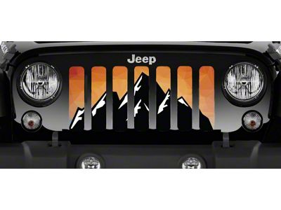 Grille Insert; Rocky Top Orange (18-24 Jeep Wrangler JL w/o TrailCam)