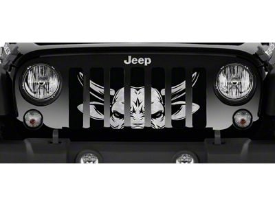 Grille Insert; Running of the Bulls (18-24 Jeep Wrangler JL w/o TrailCam)