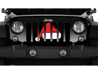 Grille Insert; Santa Hat (76-86 Jeep CJ5 & CJ7)