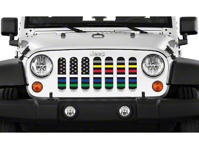 Grille Insert; Six for the Six (18-24 Jeep Wrangler JL w/o TrailCam)