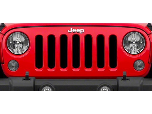 Grille Insert; Solid Black (97-06 Jeep Wrangler TJ)