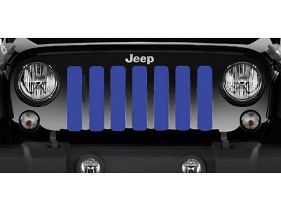 Grille Insert; Solid Blue (07-18 Jeep Wrangler JK)