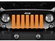 Grille Insert; Solid Orange (18-24 Jeep Wrangler JL w/o TrailCam)