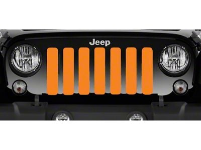 Grille Insert; Solid Orange (76-86 Jeep CJ5 & CJ7)