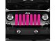 Grille Insert; Solid Pink (76-86 Jeep CJ5 & CJ7)