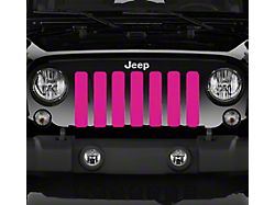 Grille Insert; Solid Pink (18-24 Jeep Wrangler JL w/o TrailCam)