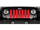 Grille Insert; Solid Red (76-86 Jeep CJ5 & CJ7)