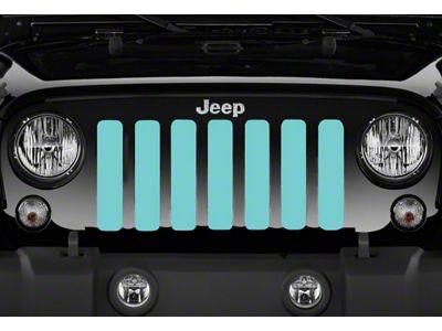 Grille Insert; Solid Teal (76-86 Jeep CJ5 & CJ7)