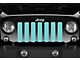 Grille Insert; Solid Teal (76-86 Jeep CJ5 & CJ7)