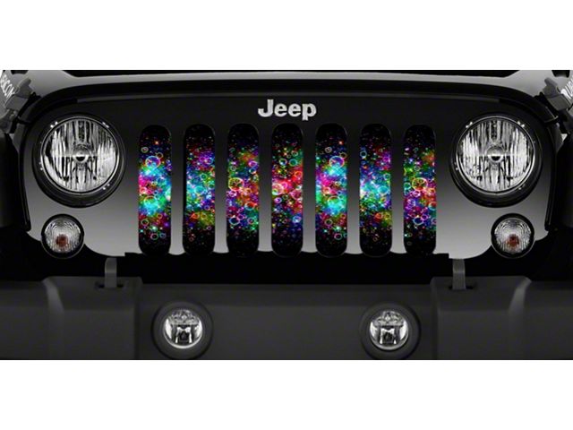 Grille Insert; Spectrum of Bubbles (97-06 Jeep Wrangler TJ)