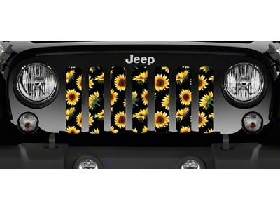 Grille Insert; Sunflowers (07-18 Jeep Wrangler JK)