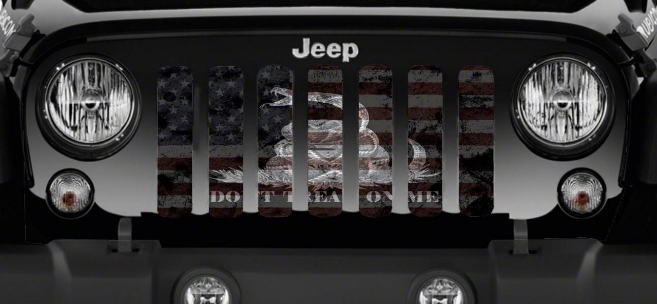 Jeep Wrangler Grille Insert; Tactical American Gadsden (07-18 Jeep ...