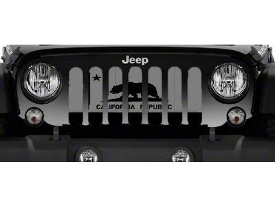 Grille Insert; Tactical California Republic (18-24 Jeep Wrangler JL w/o TrailCam)
