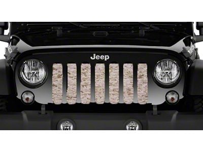 Grille Insert; Tan Digital Camo (18-24 Jeep Wrangler JL w/o TrailCam)