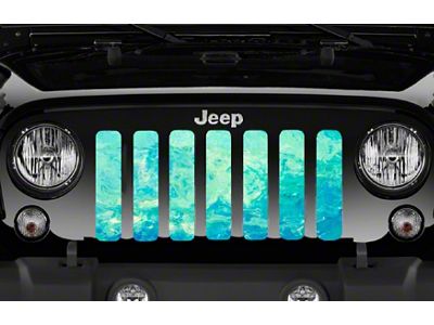 Grille Insert; Teal Marble (76-86 Jeep CJ5 & CJ7)