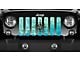 Grille Insert; Teal Swirl Compass (76-86 Jeep CJ5 & CJ7)