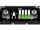 Grille Insert; Texas Lime Flag (18-24 Jeep Wrangler JL w/o TrailCam)
