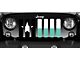 Grille Insert; Texas Teal Flag (18-24 Jeep Wrangler JL w/o TrailCam)
