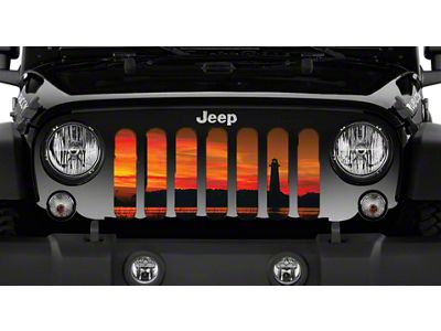 Grille Insert; Through the Darkness (18-24 Jeep Wrangler JL w/o TrailCam)