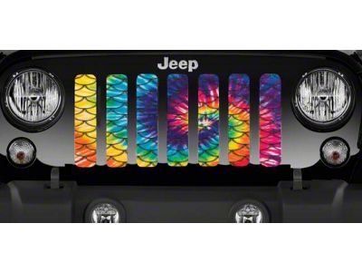 Grille Insert; Tie Dye Mermaid Scales (97-06 Jeep Wrangler TJ)