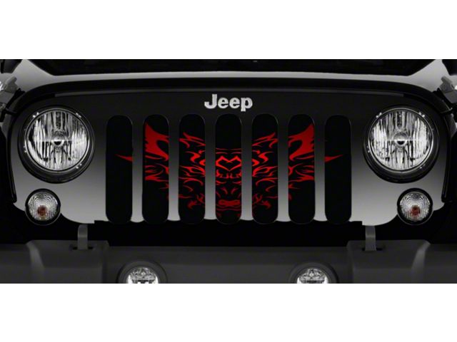 Grille Insert; Tribal Beast (07-18 Jeep Wrangler JK)