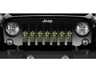 Grille Insert; Tropical Pineapples (97-06 Jeep Wrangler TJ)