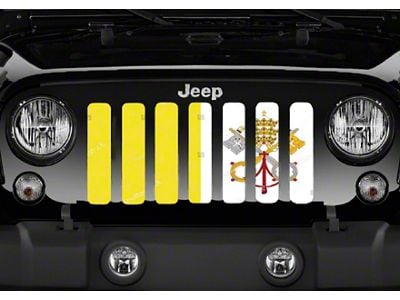 Grille Insert; Vatican City Flag (07-18 Jeep Wrangler JK)