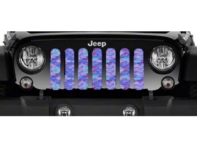 Grille Insert; Violet Mermaid Scales (76-86 Jeep CJ5 & CJ7)