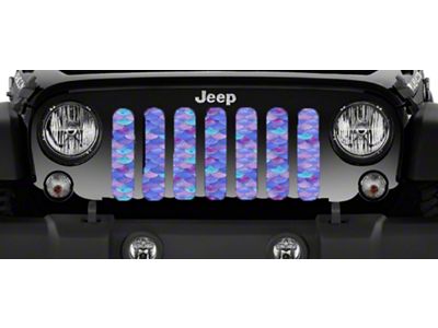 Grille Insert; Violet Mermaid Scales (07-18 Jeep Wrangler JK)