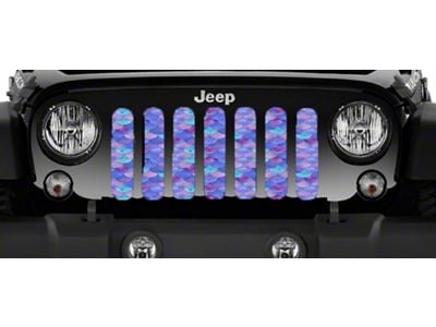 Grille Insert; Violet Mermaid Scales (97-06 Jeep Wrangler TJ)