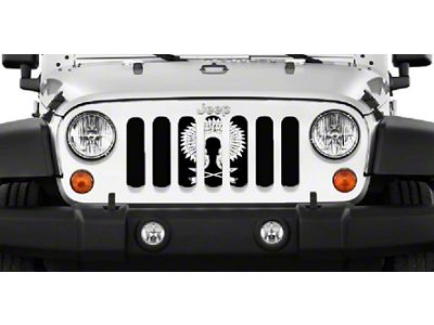 Grille Insert; War Bonnet (18-24 Jeep Wrangler JL w/o TrailCam)