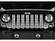 Grille Insert; White Buffalo Plaid (76-86 Jeep CJ5 & CJ7)