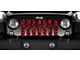 Grille Insert; Wild Red Leopard Print (76-86 Jeep CJ5 & CJ7)