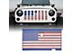 Grille Insert with Lock Hole; US Flag (07-18 Jeep Wrangler JK)