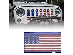 Grille Insert without Lock Hole; US Flag (07-18 Jeep Wrangler JK)