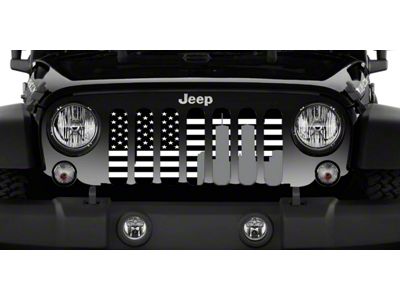 Grille Insert; World Trade Center Tribute Black and White (76-86 Jeep CJ5 & CJ7)