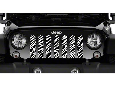 Grille Insert; Zebra Print (97-06 Jeep Wrangler TJ)