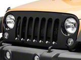 Replacement Grille; Matte Black (07-18 Jeep Wrangler JK)