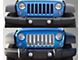 Grille Overlay; Chrome (07-18 Jeep Wrangler JK)