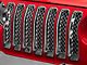 Grille Overlay; Chrome (18-24 Jeep Wrangler JL Sahara, Sport)